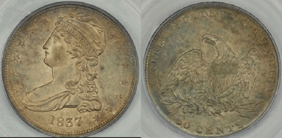 1837 Half PCGS MS-62 Friend