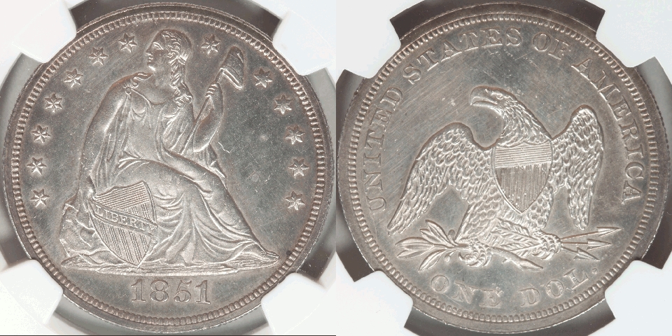 1851 dollar MS60