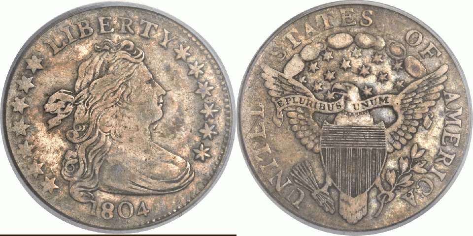 1804 14 star dime vf35